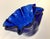 Glass 1960s Vintage Cobalt Glass Ruffled Vase For Sale - Image 7 of 10