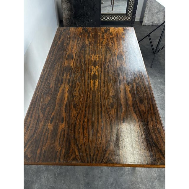 1960s Scandinavian Dining Table in Wood with Italian-Style Extensions, 1960s For Sale - Image 5 of 10
