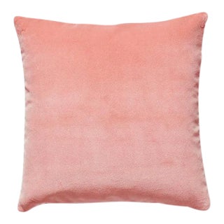 The House of Scalamandré Torino Velvet Pillow, Blush For Sale