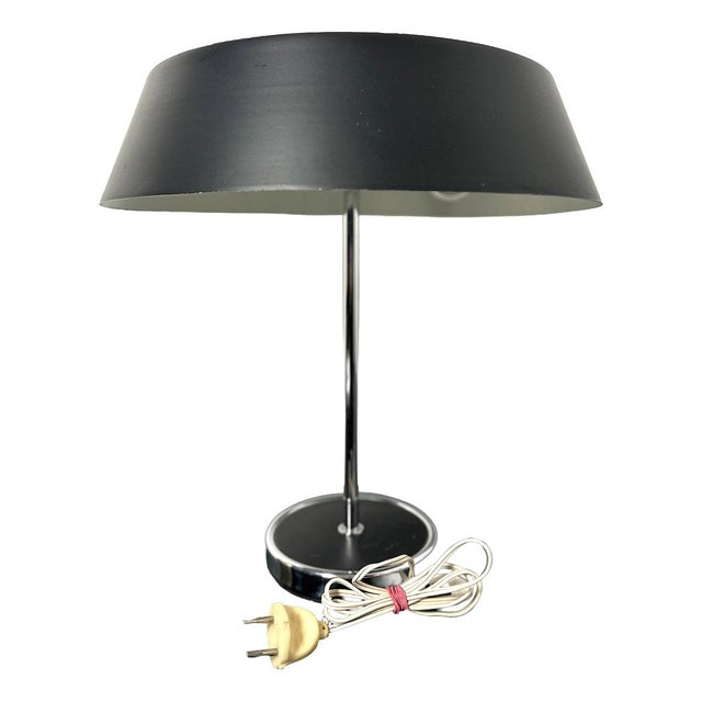 Vintage Italian Chrome Metal Table Lamp, 1970s For Sale - Image 9 of 9