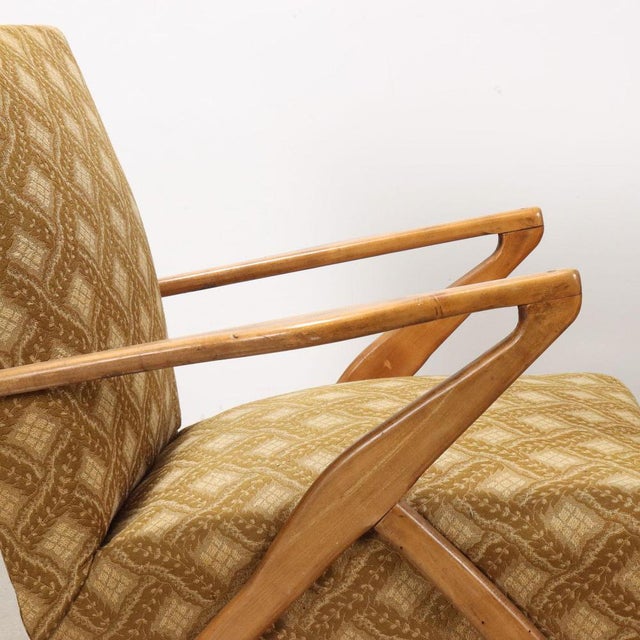 Vintage Wooden Armchairs, 1960s For Sale - Image 3 of 10