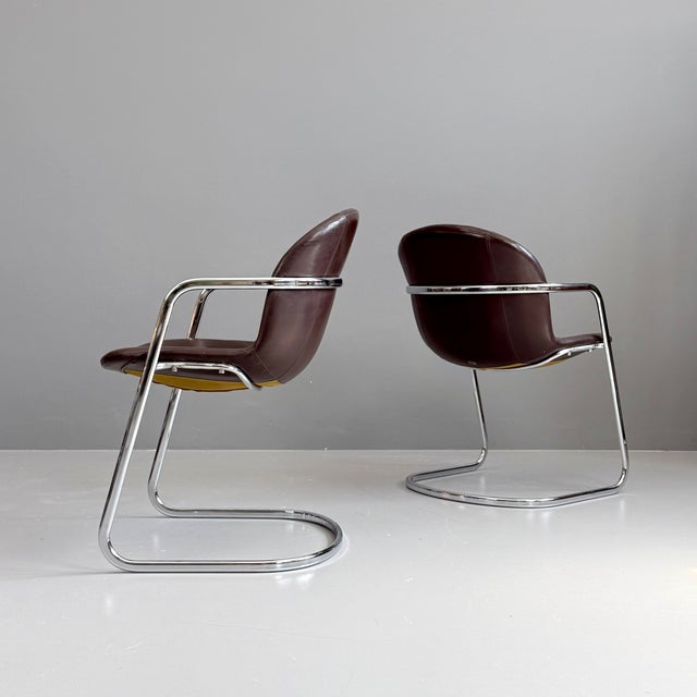 Chairs by Gastone Rinaldi, 1970s, Set of 5, in Good conditions. Designed 1970 to 1979 This piece is attributed to the...