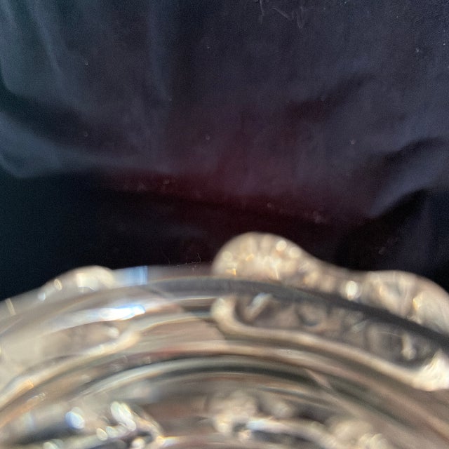 Glass Mid 20th Century Steuben Crystal Footed Pedestal Punch Bowl For Sale - Image 7 of 11