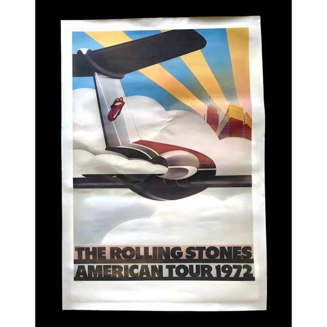 Rolling Stones American Tour Poster by John Pasche, 1972 For Sale - Image 11 of 11