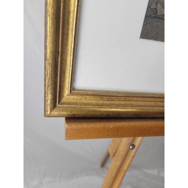 1800s Nicolaes Berchem Matted and Framed Pastoral Landscape Engraving For Sale - Image 6 of 9