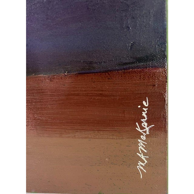 Green “Cotton Balls" Contemporary Impressionist Floral Still Life of Hydrangea Blossoms by Mill Valley Artist Mary Anne McKernie For Sale - Image 8 of 8