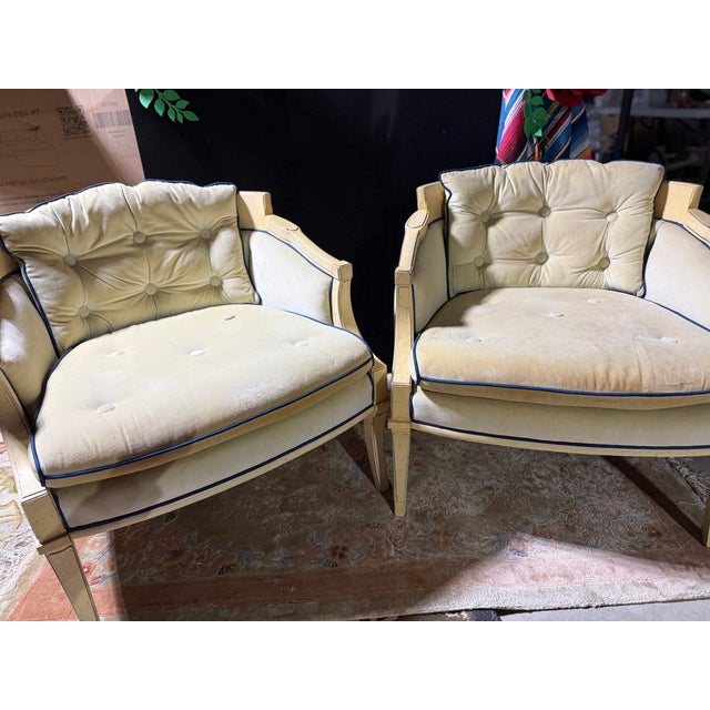 1960s Oxford Ltd. Regency Style Barrel Lounge Chairs For Sale In Kansas City - Image 6 of 12