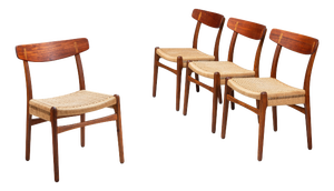 CH23 Dining Chairs by Hans J. Wegner for Carl Hansen & Søn, 1960s, Set of 4