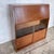 Mid-Century Tiger Oak Glass Bureau, 1960s For Sale - Image 6 of 11