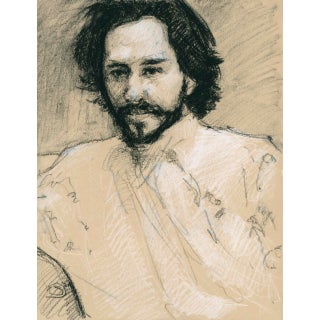 “Andreyev, After Repin” Contemporary Original Drawing by David Orrin Smith For Sale
