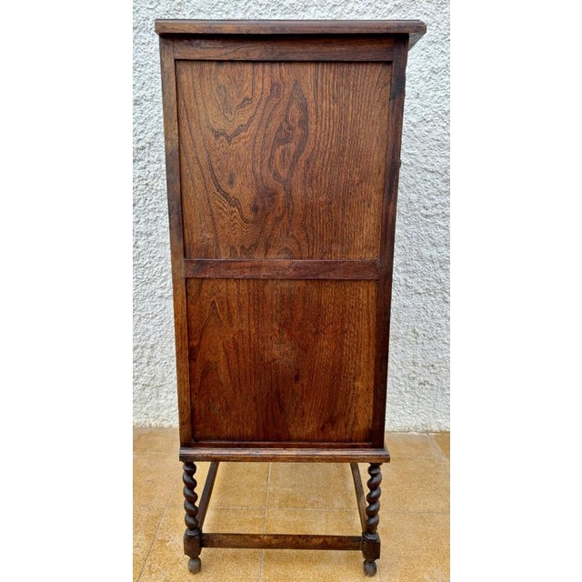 Wood Spanish Wooden Storage Cabinet with Drawers, 1900s For Sale - Image 7 of 11