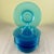 A set of twelve luncheon sized plates, Celeste Blue Iridescent Stretch Glass, the Fenton Glass Company, circa 1920-1930....