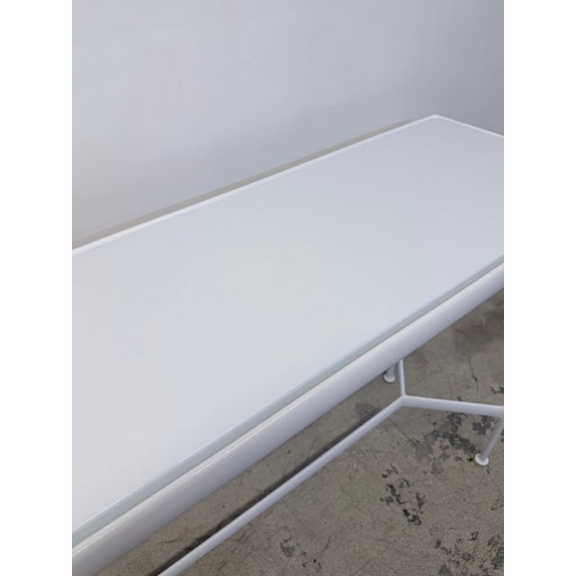 2020s Richard Schultz White Porcelain 1966 Collection Outdoor High Table for Knoll For Sale - Image 5 of 17