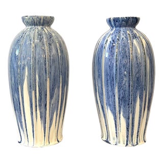 1930s English Sylva Stoneware Vases - A Pair For Sale