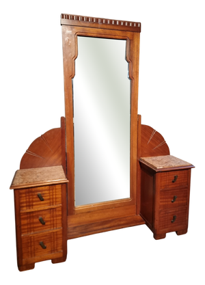 Art Deco Mahogany Dressing Table, France, 1920s