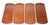 Wood Mid 20th Century Set of Four Art Deco Hospitality Toastmaster Serving Trays For Sale - Image 7 of 8