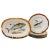 Gold Vintage German Porcelain Fish Service Set – 6 Dinner Plates & Large Platter by Hutschenreuther Hohenberg For Sale - Image 8 of 8