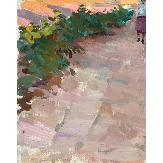 1960s Vintage Ukrainian Impressionist Oil Painting, Rural Landscape, 1960s 49-39 For Sale - Image 5 of 6