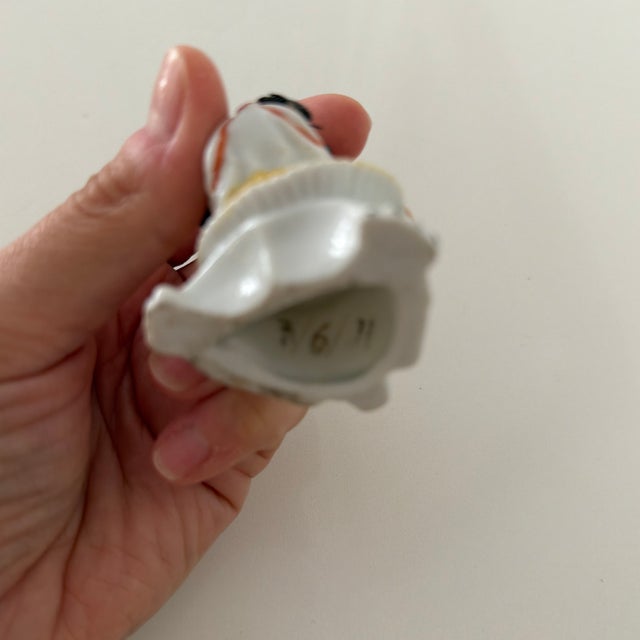 Antique German Novelty French Bulldog/Boston Terrier Porcelain Figurine Featuring an Applied Fly For Sale In Houston - Image 6 of 9