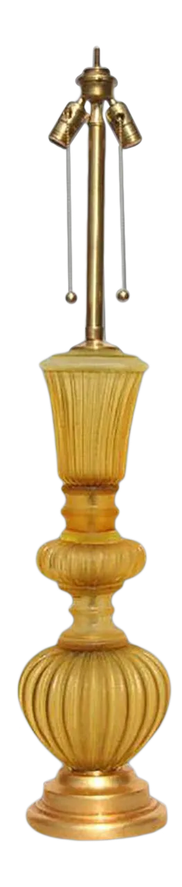 Marbro Murano Glass Lamp Gold