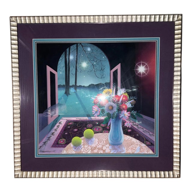 Original Mixed Media Surrealist Painting by Steve Garner For Sale