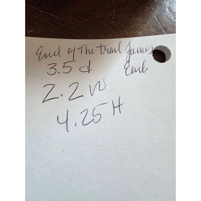 1960s Miniature Bronze Replica of End of the Trail by James Earl For Sale - Image 5 of 8