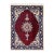 Pasargad DC Red Fine Hand Knotted Silk & Wool Nain Rug For Sale