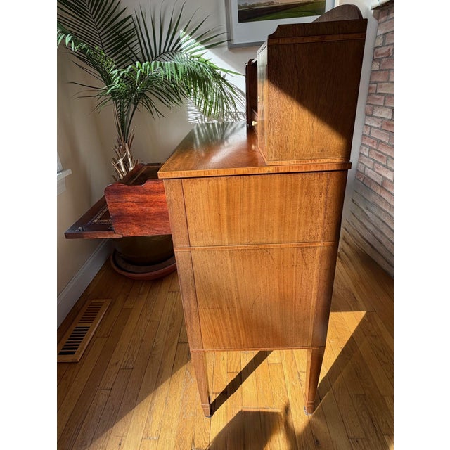 Early 20th-Century Antique English Neoclassical Secretary Desk For Sale - Image 13 of 18