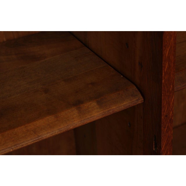 1910s Lifetime Furniture Antique Mission Oak Two-Door Bookcase For Sale - Image 5 of 12