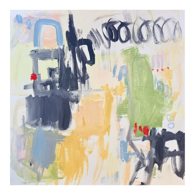 Sarah Trundle, Contemporary Abstract Painting, "Merrily" For Sale