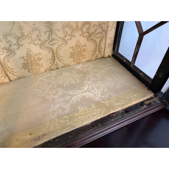 19th Century Chippendale Style Carved Mahogany China Display Cabinet For Sale - Image 10 of 11