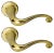 Polished Brass Batlló Door Handle by Antoni Gaudi, Set of 2 For Sale
