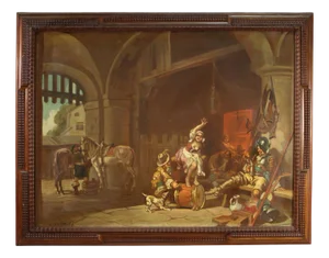 Mattia Traverso, Interior Scene, 1930, Oil on Canvas