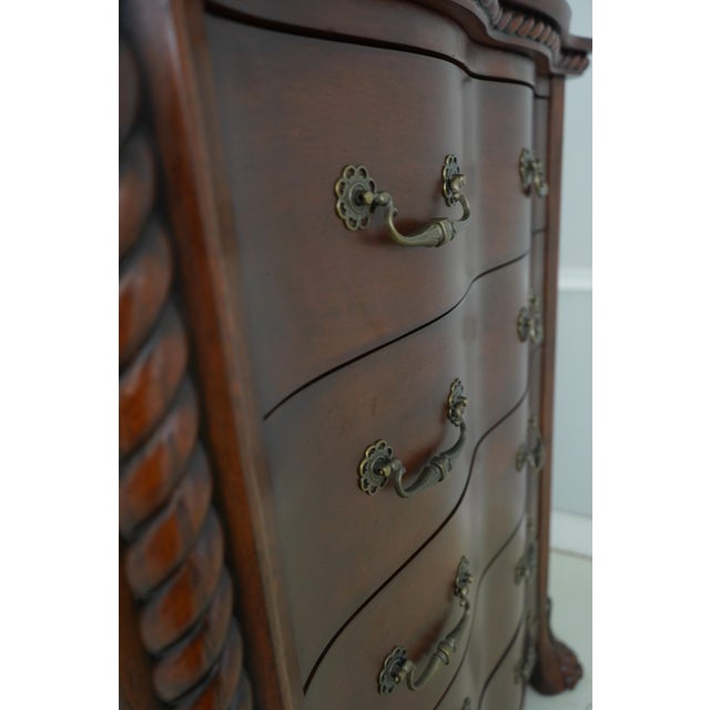 Victorian Style Mahogany Finish 5 Drawer Chest For Sale - Image 14 of 15