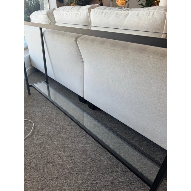 Rustic Hayley Console Table in Black For Sale - Image 3 of 4