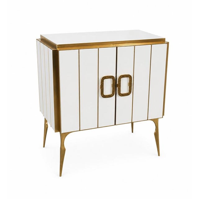 Vintage Two-Door Glass Sideboard, 1980s For Sale - Image 3 of 6