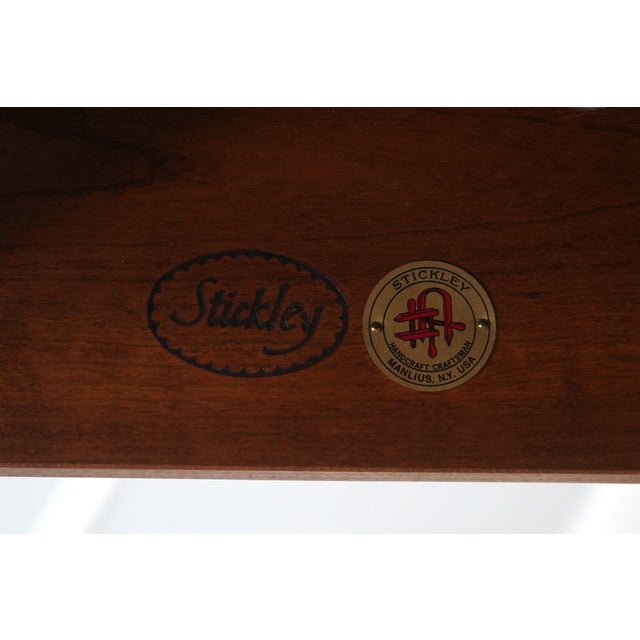 Stickley Mission Cherry Morris Chair & Ottoman For Sale - Image 14 of 17