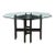 Chinoiserie Glass Top Black Lacquered Dining Table, Late 20th Century For Sale