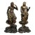 17th Century Japanese Dharma Guardian Figurines - A Pair of 2 For Sale