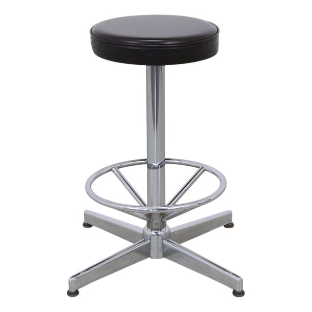 Stool in Chrome, 1970s For Sale