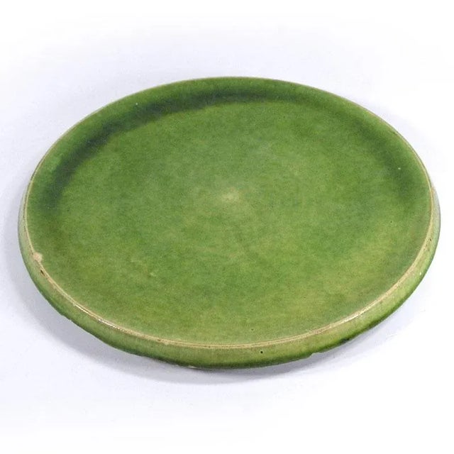 Danish Green Ceramic Dish by Herman A. Kähler (Hak), 1940s For Sale - Image 3 of 10