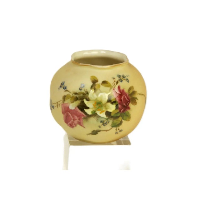 Art Nouveau Worcester 19thC. Blush Ivory Cachepot, C.1905 For Sale - Image 3 of 10