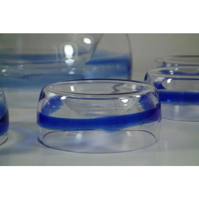 Murano Glass Dessert Fruit Set from Mazzega, 1960s, Set of 7 For Sale - Image 3 of 10