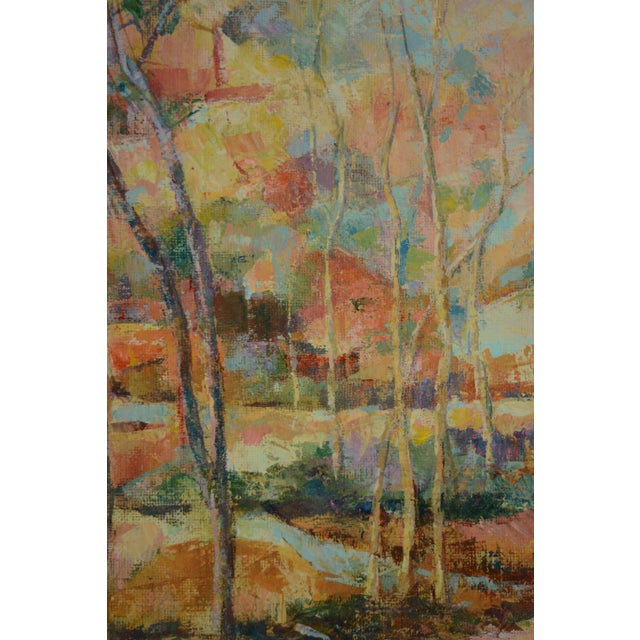 Alfonso Pragliola, Riverberi al Tramonto Landscape, Mixed Media on Canvas, 2019 For Sale - Image 6 of 9