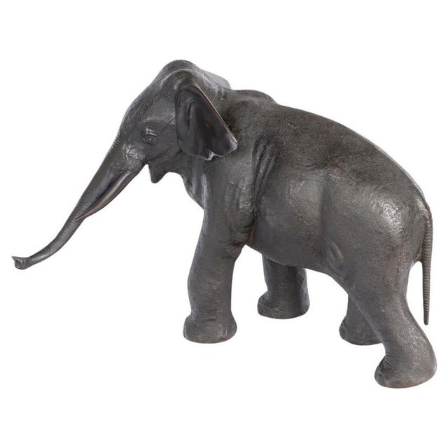 Metal Elephant in Metal with Bronze Patina, 20th Century For Sale - Image 7 of 7