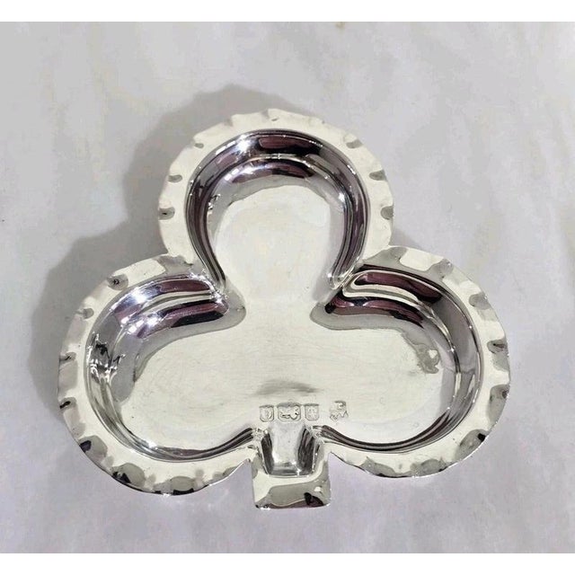 Antique Edwardian Sterling Silver Clover Leaf Trinket Dish, Birmingham, 1904 For Sale - Image 16 of 18