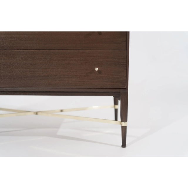 1950s Attributed to Paul McCobb Gentleman's Chest of Drawers in Mahogany For Sale - Image 10 of 12
