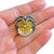1990s Jean Vitau 18k Yellow Gold Sapphire and Diamond Pansy Brooch For Sale - Image 9 of 9