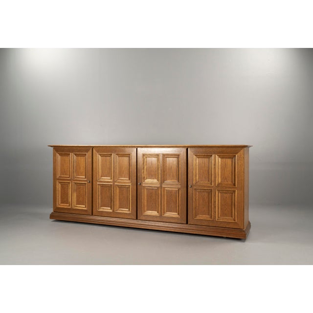 Brutalist Sideboard with Wood Cassette Fronts by Gerhard Bartels, 1970s For Sale - Image 15 of 18