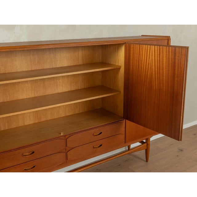 Wood Scandinavian Teak Highboard, 1960s For Sale - Image 7 of 12